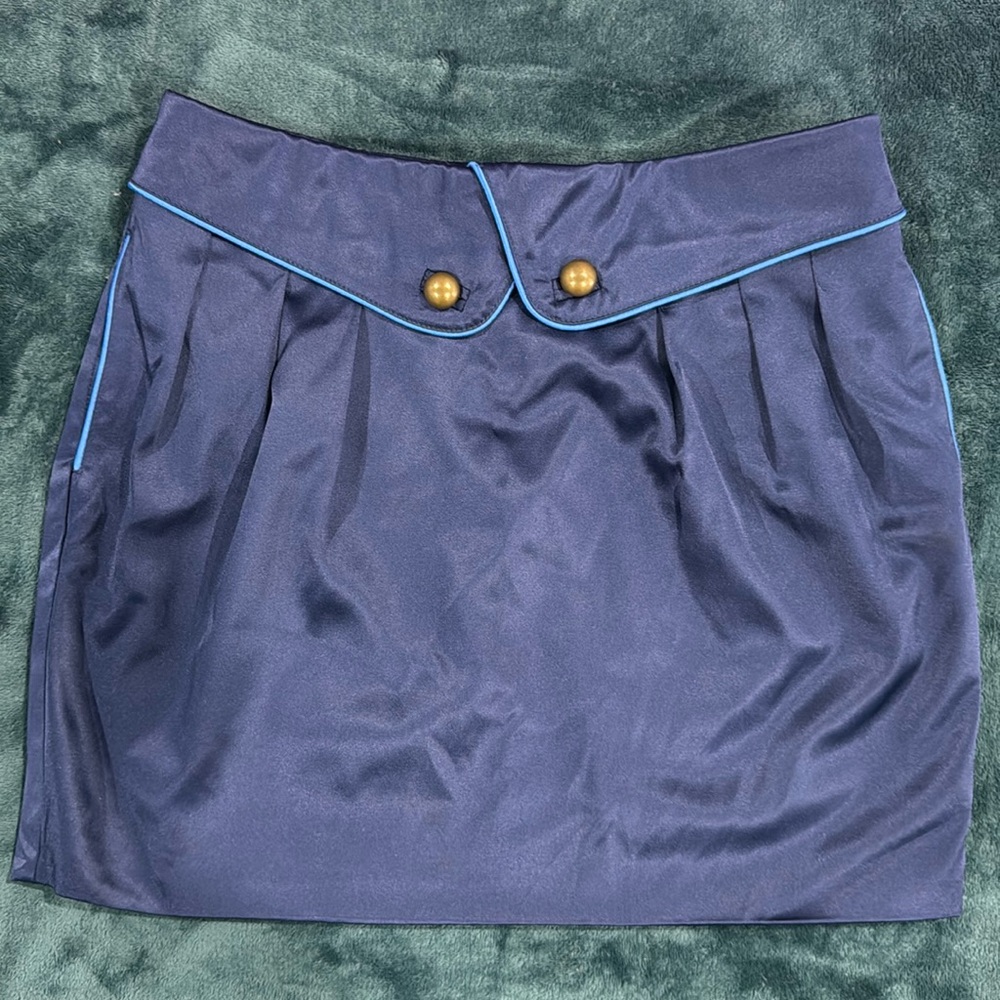 Vintage button mini skirt